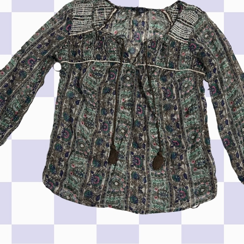 Long Sleeve Blouse size small by American Eagle outfitters.